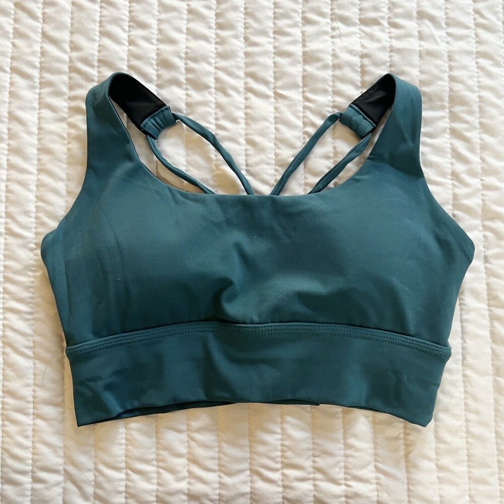 Halio | New without Tags | Criss Cross Athletic Sports Bra Teal | XS